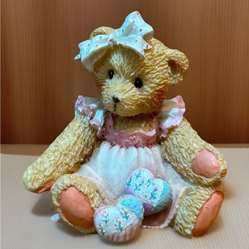 1992 Cherished Teddies AMY "Hearts Quilted with Love" [No Box] P. Hillman